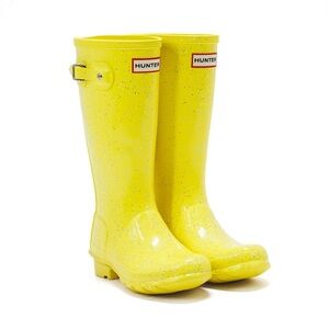 Hunter Sparkling Yellow Rain Boots
